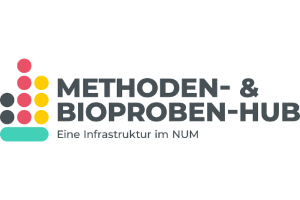Logo Querschnittsbereich Methoden-Hub und Bioproben-Hub (QS-MB)