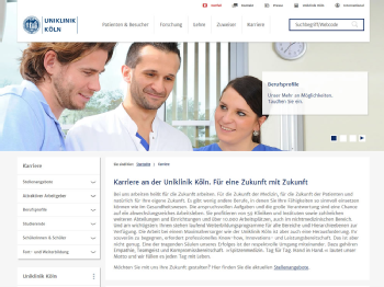Die neuen Karriereseiten, Foto: Uniklinik Köln