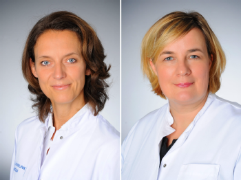 Prof. Dr. Christiane Bruns und Prof. Dr. Jessica Leers (v.l.), Foto: Uniklinik Köln