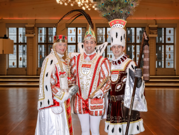 Kölner Dreigestirn der Karnevalssession 2019, Foto: Festkomitee Kölner Karneval/Coelln Coleuer Kölner Dreigestirn der Karnevalssession 2019, Foto: Festkomitee Kölner Karneval/Coelln Coleuer