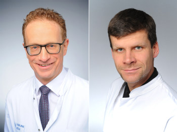 Prof. Dr. Axel Heidenreich und Dr. Bastian von Tresckow (v.l.), Foto: Michael Wodak