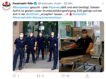 Quelle: Feuerwehr Köln/Twitter