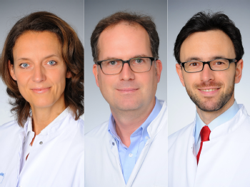 Prof. Dr. Christiane Bruns, Prof. Dr. Matthias Fischer und Dr. Ron Jachimowicz, Fotos: Michael Wodak