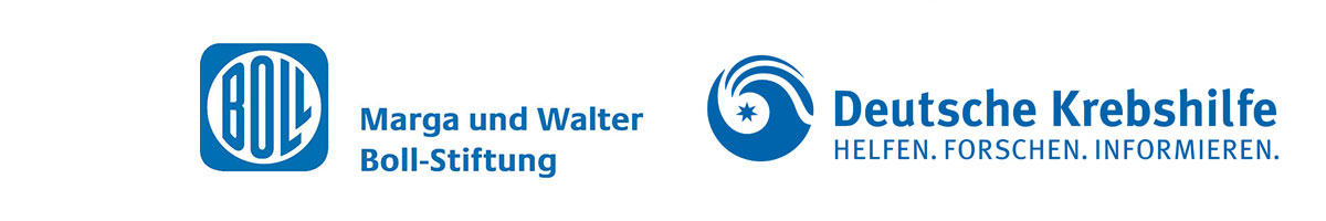 Logo Marga und Walter Boll Stiftung und Deutsche Krebshilfe