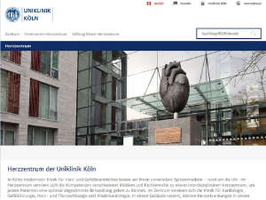 Neue responsive Website des Herzzentrums der Uniklinik Köln, Foto: Uniklinik Köln Neue responsive Website des Herzzentrums der Uniklinik Köln, Foto: Uniklinik Köln