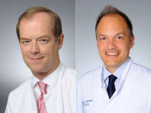 Univ.-Prof. Dr. Michael Hallek und Univ.-Prof. Dr. Christian Reinhardt, Foto: Uniklinik Köln Univ.-Prof. Dr. Michael Hallek und Univ.-Prof. Dr. Christian Reinhardt, Foto: Uniklinik Köln