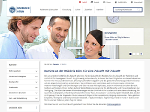 Die neuen Karriereseiten, Foto: Uniklinik Köln