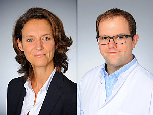v.l. Prof. Dr. Christiane Bruns und Dr. Patrick Plum, Foto: Uniklinik Köln v.l. Prof. Dr. Christiane Bruns und Dr. Patrick Plum, Foto: Uniklinik Köln
