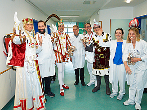 Besuch des Kölner Dreigestirns in der Kinderonko, Bildergalerie, Foto: Uniklinik Köln