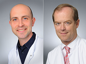 Priv.-Doz. Dr. Boris Böll und Prof. Dr. Michael Hallek (v.l.), Foto: Michael Wodak