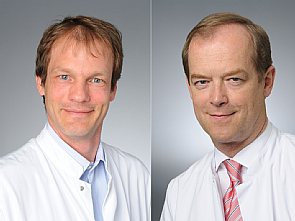 v.l. Dr. Felix Kolibay und Univ.-Prof. Dr. Michael Hallek, Foto: Michael Wodak