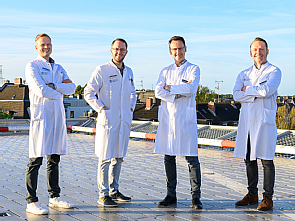 Dr. Stephan Uschok, Priv.-Doz. Dr. Michael Hackl, Prof. Dr. Lars Peter Müller und Prof. Dr. Kilian Wegmann (v.l), Foto: Michael Wodak
