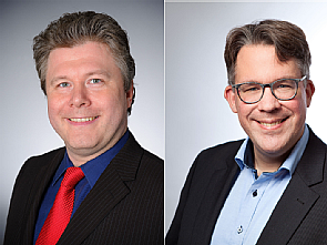 Prof. Dr. Stephan Bender (Direktor der Klinik für Kinder- und Jugendpsychiatrie an der Uniklinik Köln), Ingo Meyer (Leiter der PMV forschungsgruppe), Foto: Michael Wodak, Sarah Schovenberg  