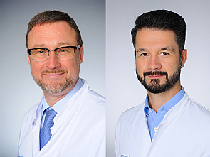 Prof. Dr. Maximilian Ruge und Priv.-Doz. Dr. Christian Baues (v.l.), Fotos: Michael Wodak
