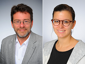 Prof. Dr. Raymond Voltz und Annika Fritzsche, Foto: Michael Wodak/Klaus Schmidt