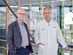 Gründer und Sprecher von nNGM: (v.l.) Prof. Dr. Reinhard Büttner und Prof. Dr. Jürgen Wolf von der Uniklinik Köln, Foto: Michael Wodak