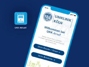 UKK Aktuell - die News-App der Uniklinik Köln, Grafik: Uniklinik Köln